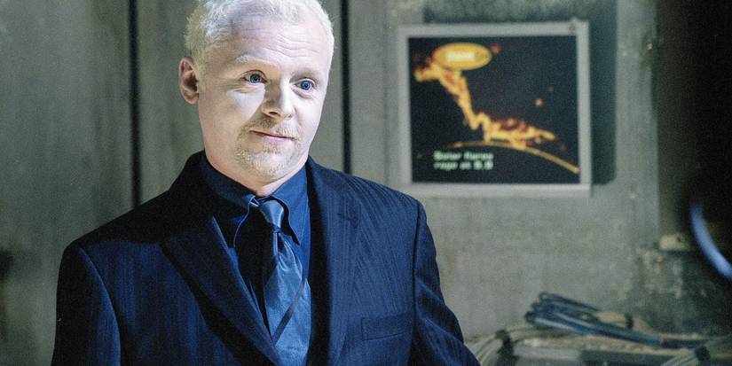 Simon Pegg as the Editor in the Doctor Who episode The Long Game