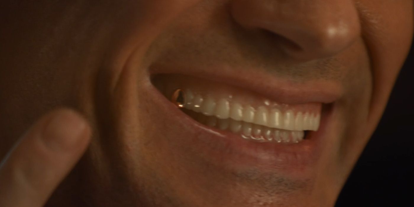 The Toymaker's gold tooth with The Master sealed inside from the episode The Giggle