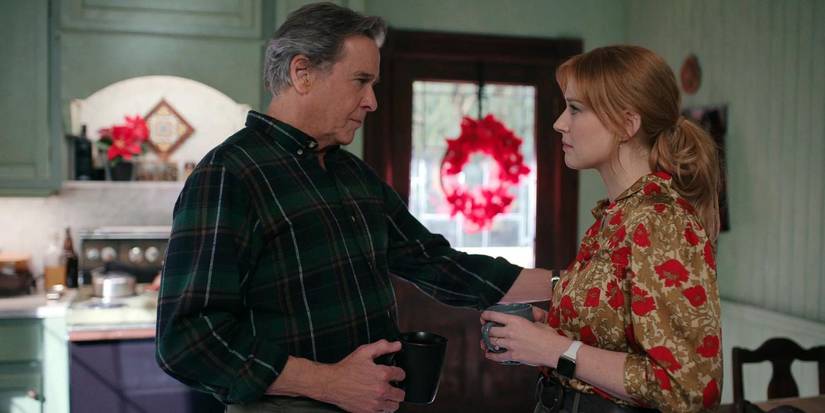 Mel chats with Doc in the Christmas episodes of Virgin River