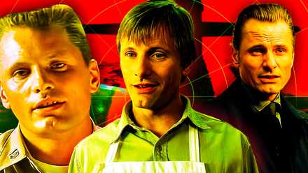 Viggo Mortensen in Crimson Tide (1995), A History of Violence (2005), and Eastern Promises (2007)