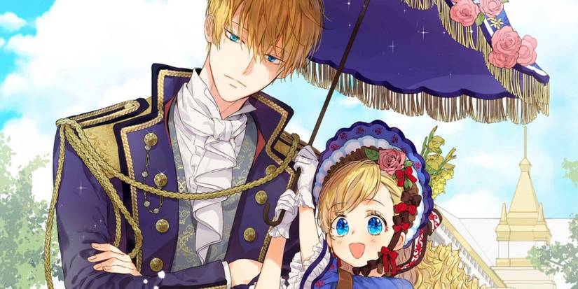 Who Made Me a Princess official art, featuring Athanasia holding a parasol for Claude