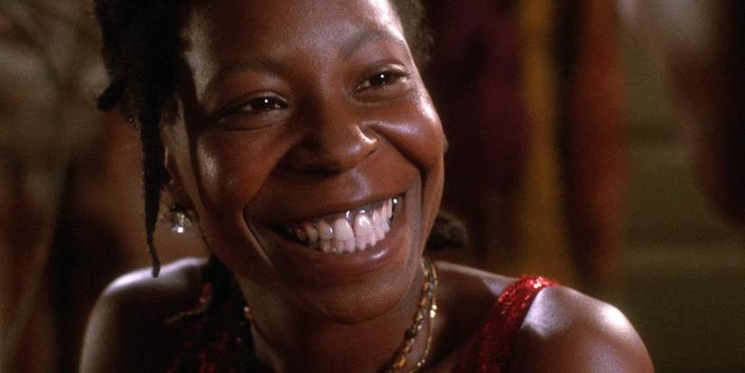Whoopi Goldberg as Celie smile in The Color Purple.