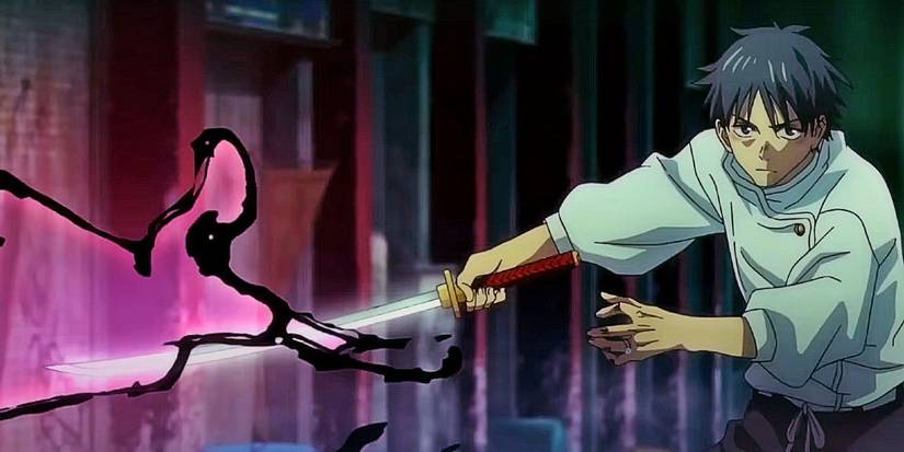 Yuta holds a sword in Jujutsu Kaisen