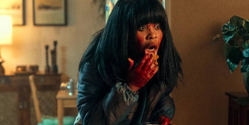 Dre comendo torta em Swarm