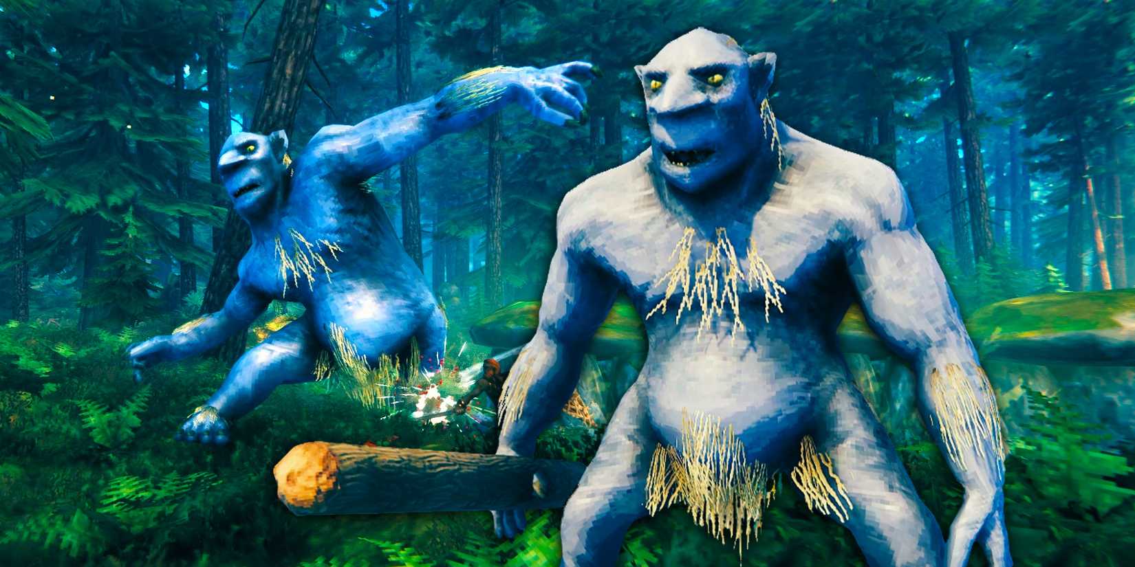 Враг Valheim - тролль, которого можно найти в разных биомах