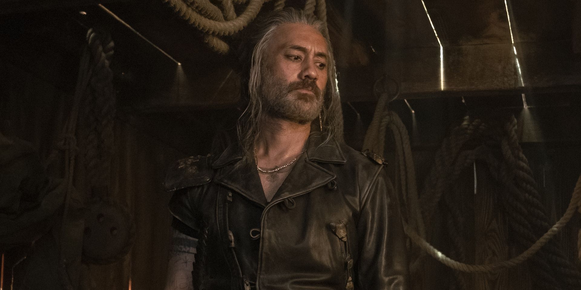 Blackbear looking serious in Our Flag Means Death season 2