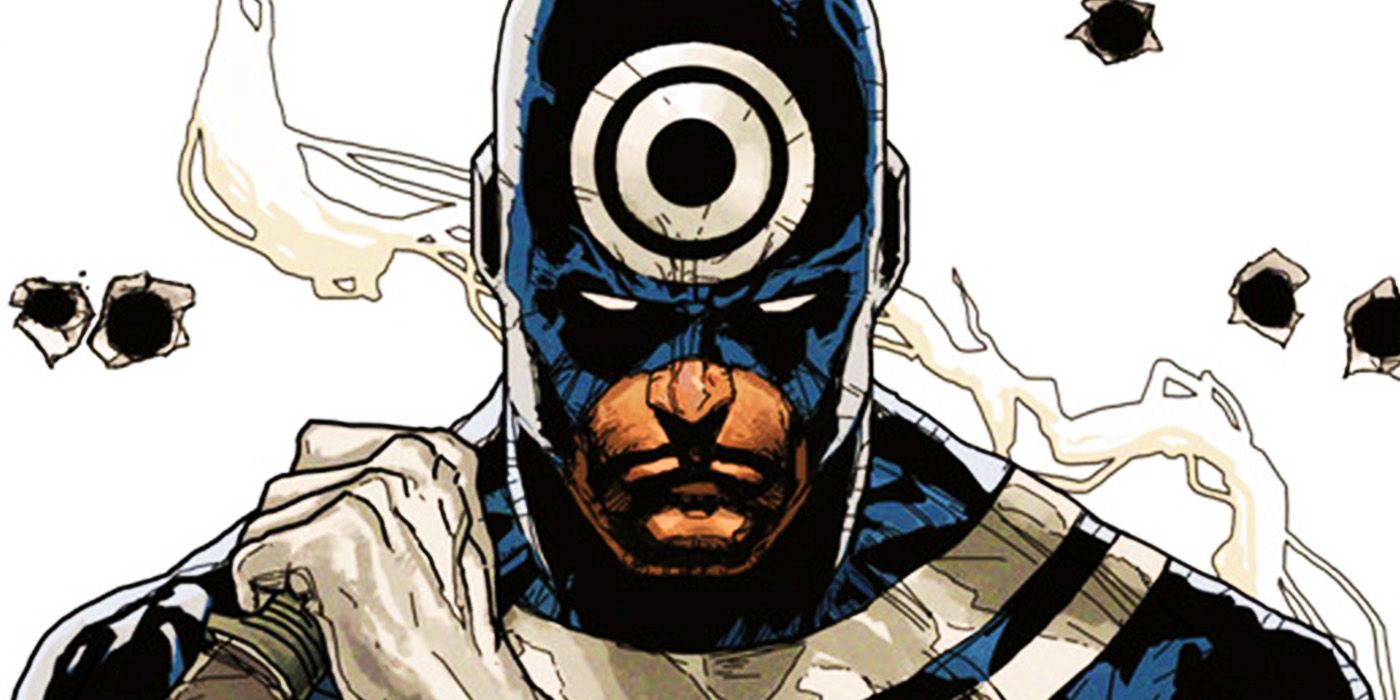 Bullseye in full costume in Marvel Comics
