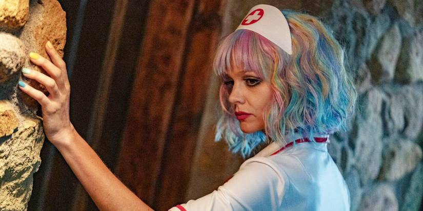 Carey Mulligan as Cassie dressed as a nurse in Promising Young Woman.