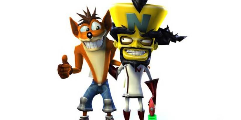 Crash Bandicoot and Dr. Neo Cortex in Crash Twinsanity.
