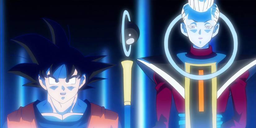 Dragon Ball Super: Goku with his latest master, Whis.