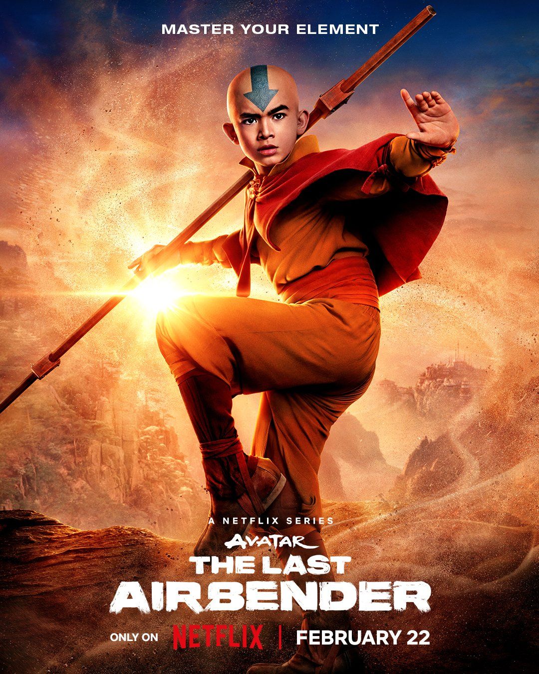 Avatar Live-Action Posters Show Off Bending Skills Of Aang, Katara ...