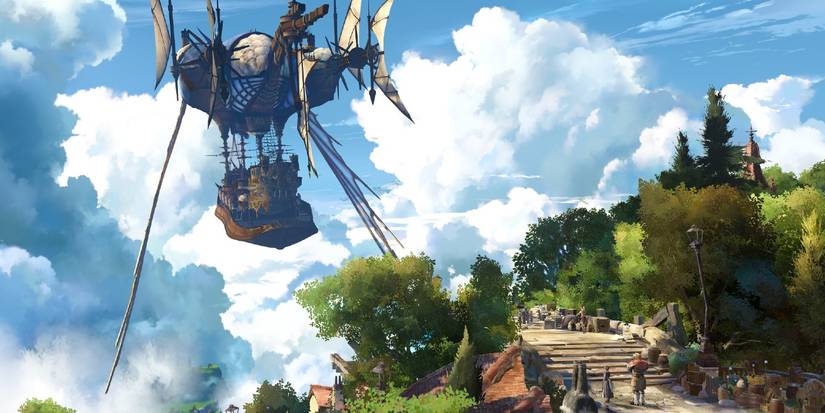 Pelabuhan Meninggalkan Pesawat Granblue Fantasy Relink.