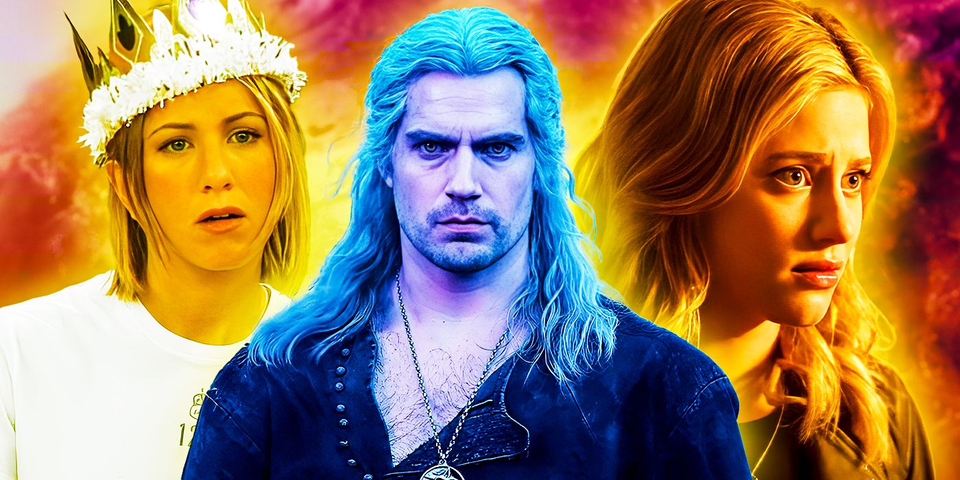 Geralt of Rivia from The Witcher, Rachel Green from Friends, and Betty Cooper from Riverdale