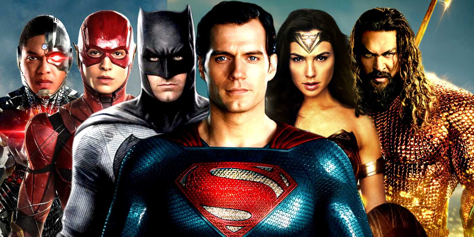 henry cavill s superman and the justice league in the dceu snyderverse