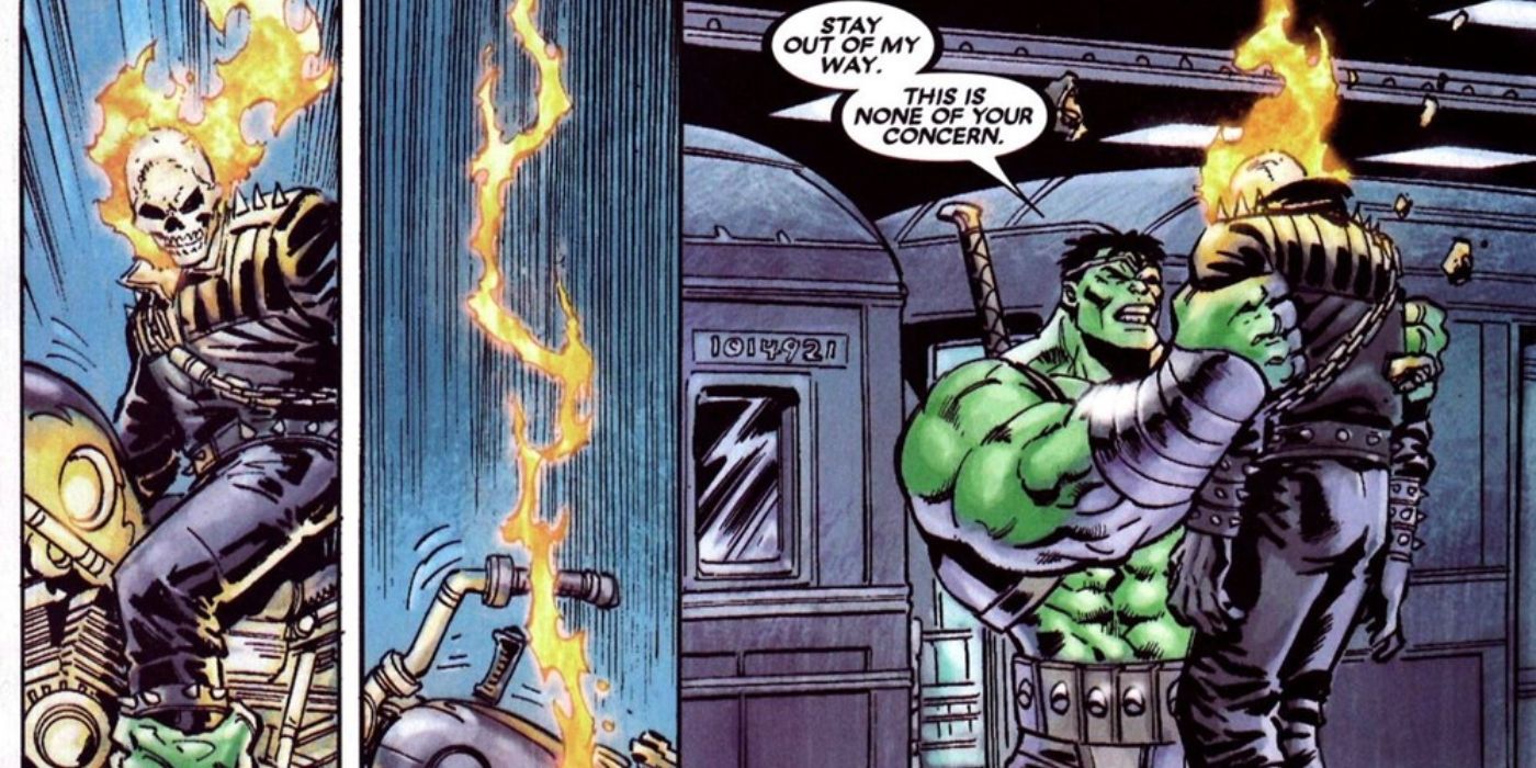 Hulk vs Ghost Rider Is Too Close to Call, As a Fiery New Weapon Evens ...