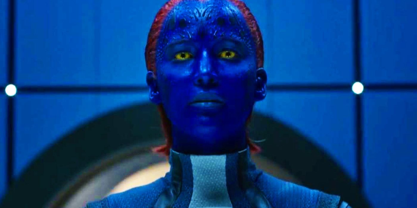 Jennifer Lawrence's Mystique in white costume in X-Men Apocalypse