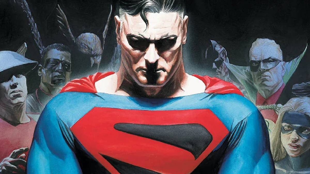 kingdom come art of superman looking sad 