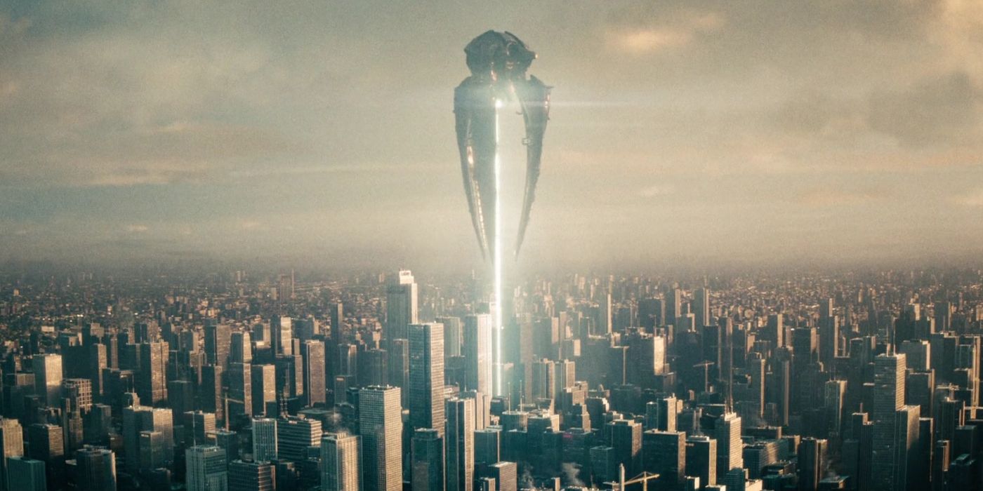 World engine attacking Metropolis in Man of Steel