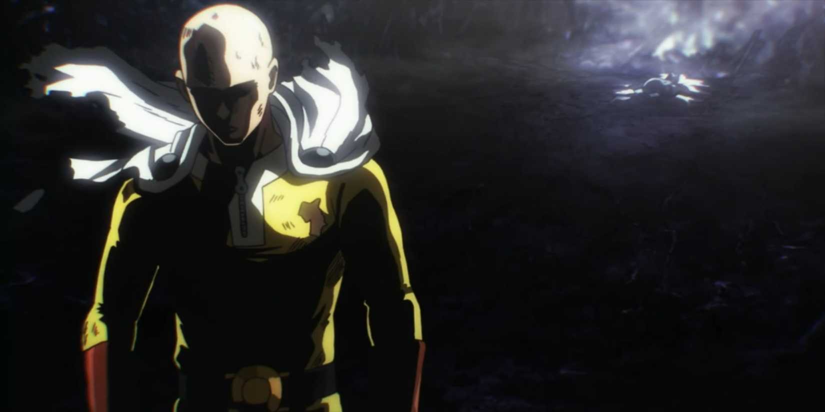 One Punch Man anime Episode 12 Saitama walking away from a defeated  Boros