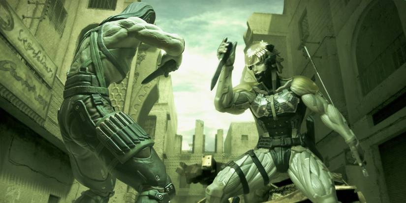 Raiden fights Vamp with CQC in Metal Gear Solid 4: Guns of the Patriots.