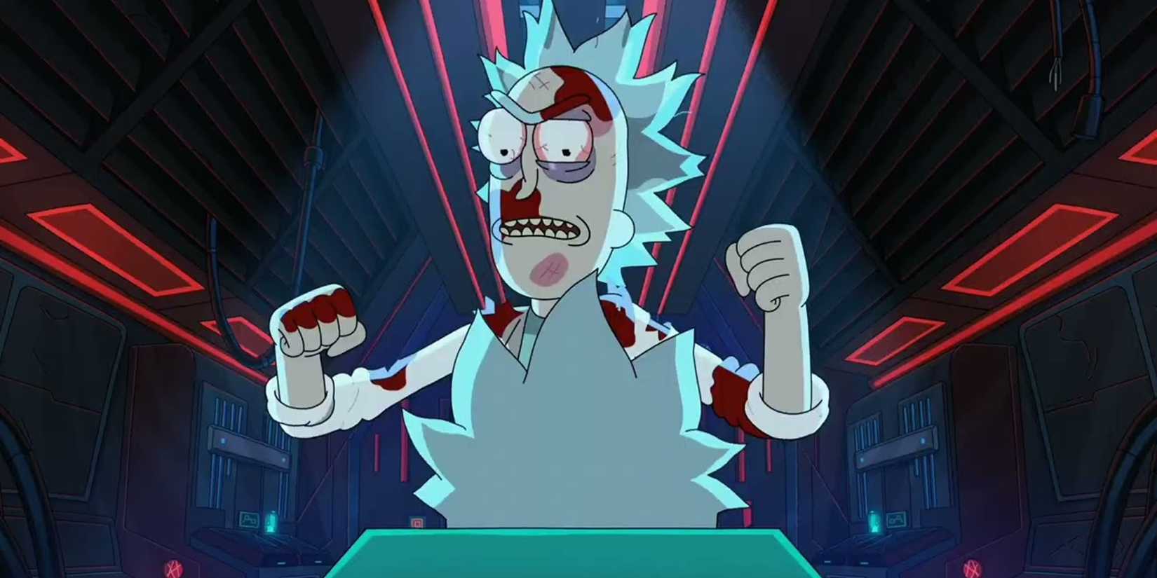 Rick beats up Rick Prime in Rick and Morty