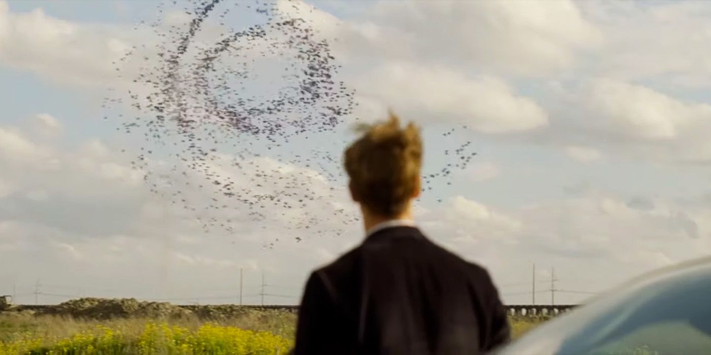 Rust Cohle staring at the spiral all from True Detective season 1