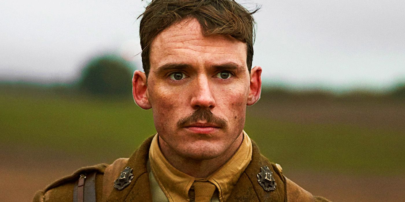 Sam Claflin in army uniform in Journey's End