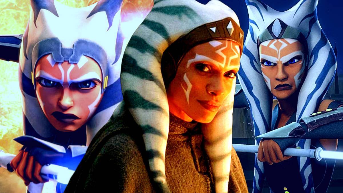 Ahsoka Tano in a bold stance to signify courageous deviation from expected paths