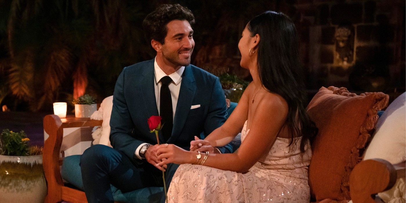 The Bachelor Season 28 Joey Graziadei and Lea Cayanan With First Impression Rose