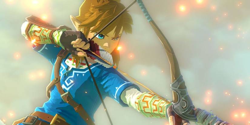 Link uses his Bow in The Legend of Zelda: Breath of the Wild.