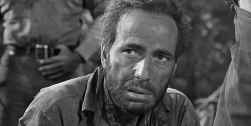 Humphrey Bogart looking serious in The Treasure of the Sierra Madre