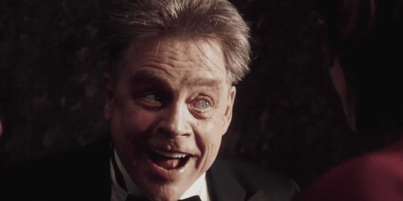 Mark Hamill as The Trickster Smiling in The Flash