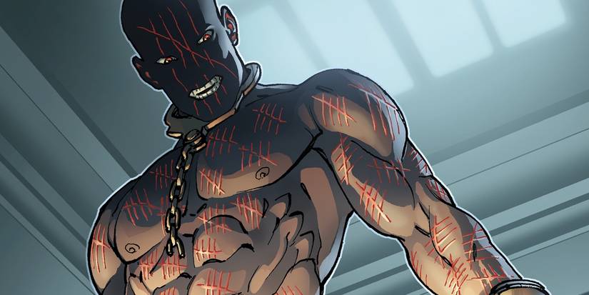 Victor Zsasz with Tally Marks on his skin from DC Comics