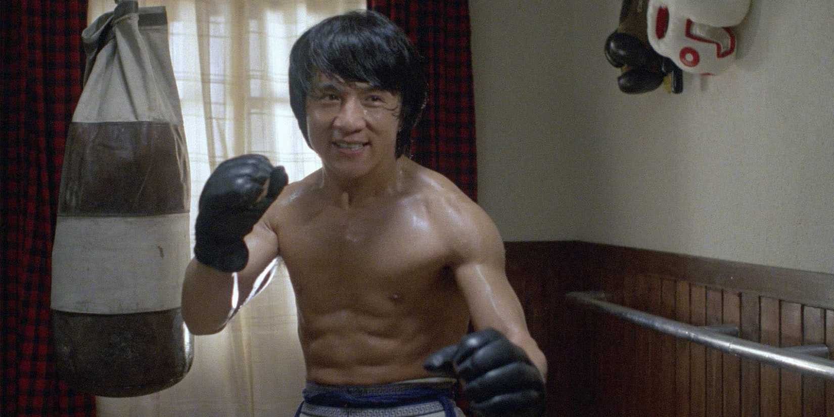 Jackie Chan in Wheels on Meals 