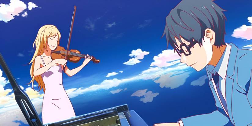 10 Best Anime for Beginners to Binge 6 Kaori and Kosei play together in their final performance.