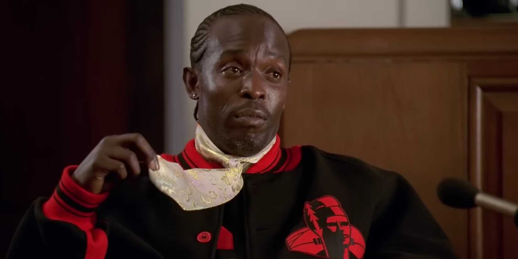 Omar (Michael Williams) in court in The Wire