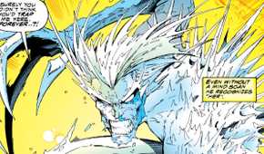 Iceman possessed by Emma Frost.
