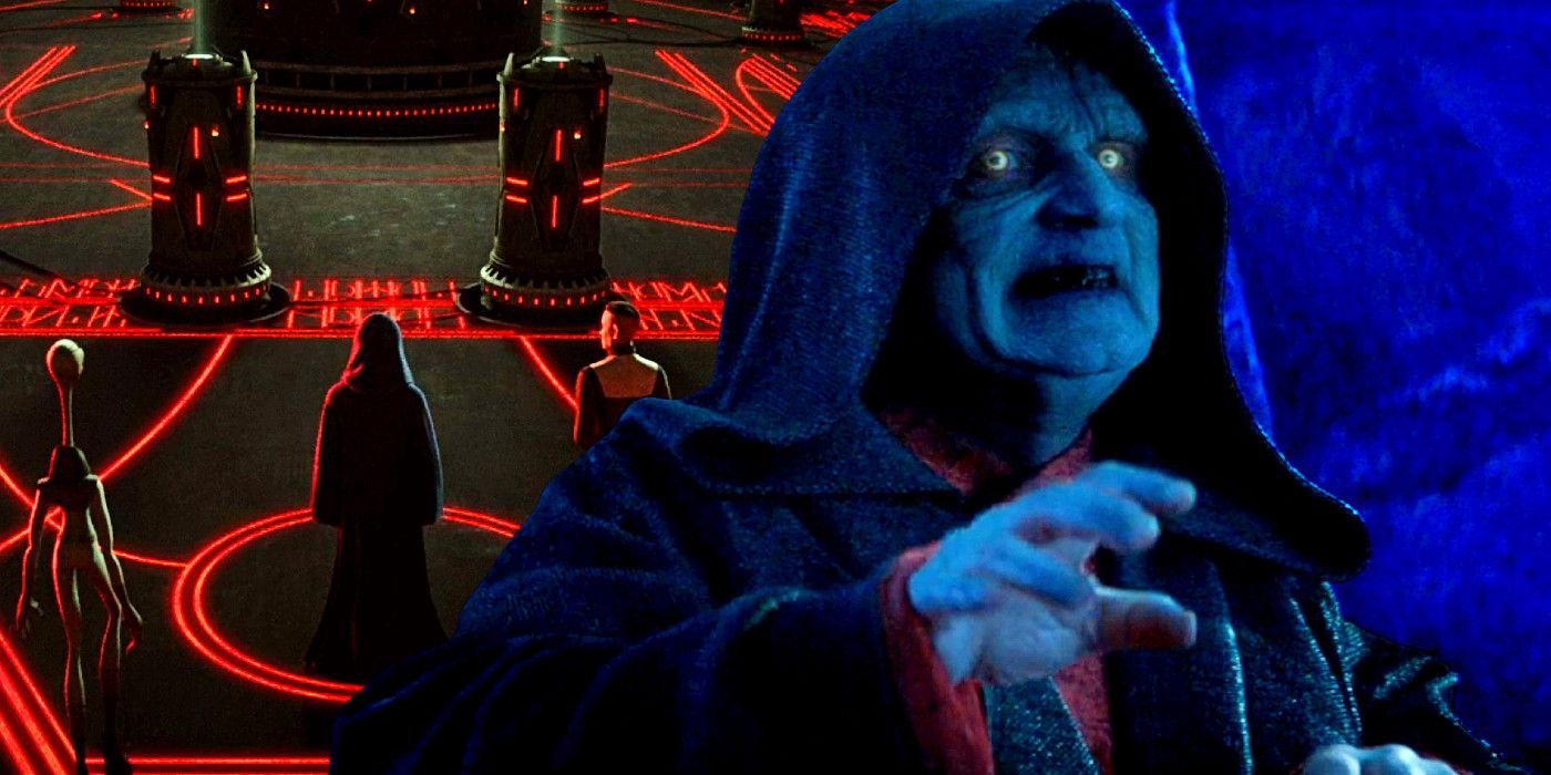 Palpatine's Project Necromancer in The Bad Batch season 3 and Palpatine in Star Wars: The Rise of Skywalker.