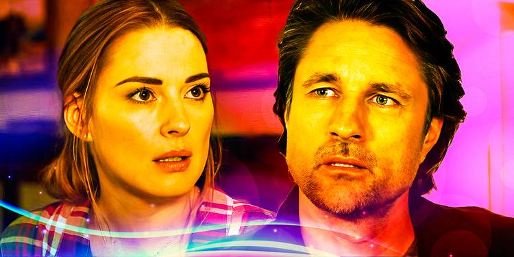 A composite image of Alexandra Breckenridge as Melinda Monroe & Martin Henderson as Jack Sheridan in Virgin River