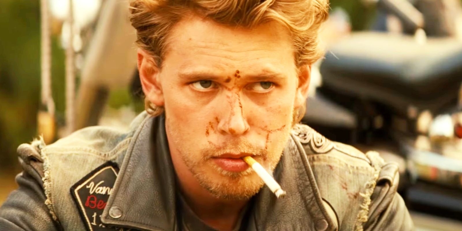 does austin butler smoke cigarettes The Bikeriders Trailer: Austin Butler & Tom Hardy's Biker Gang Drama Is  Goodfellas On Wheels