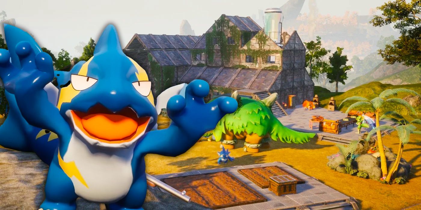 Base with a Pal from Palworld