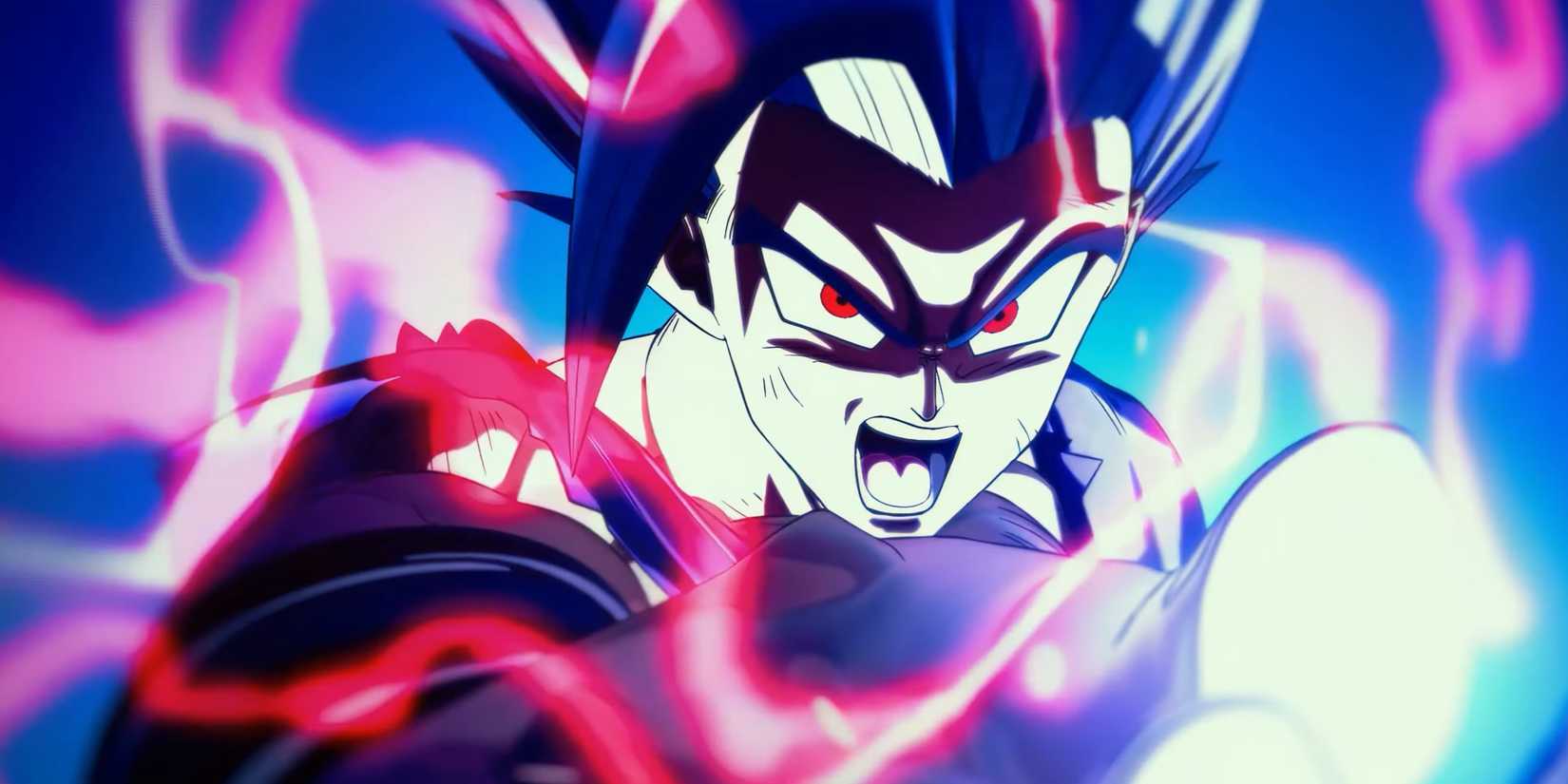 Advanced Super Saiyan Blue Vegeta firing a Final Flash in Dragon Ball Super