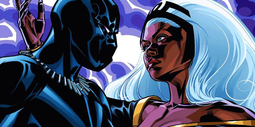 Black Panther and Storm in love in Marvel Comics