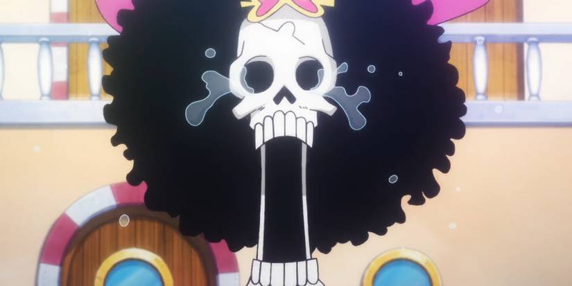 Reação de Brook ao ouvir o sonho de Luffy em One Piece