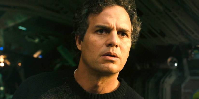 Mark Ruffalo as Bruce Banner looking concerned in Avengers: Age of Ultron