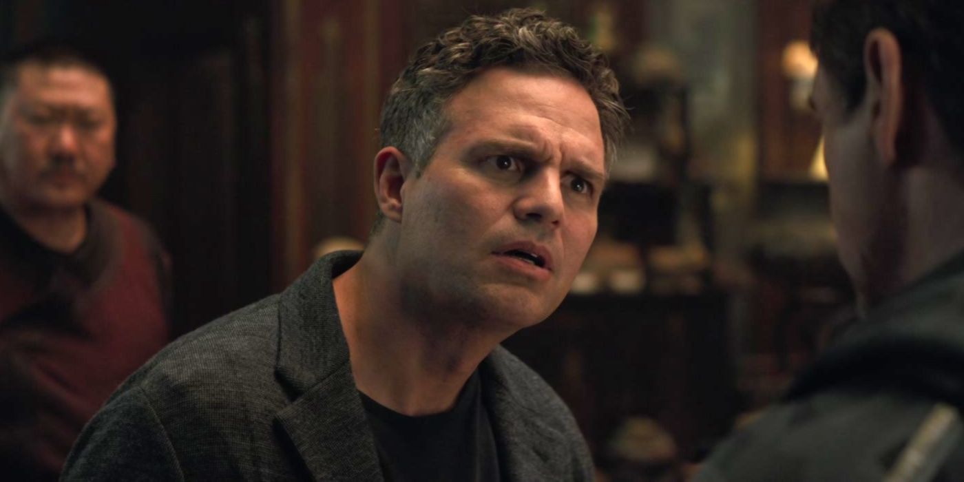 Mark Ruffalo as Bruce Banner looking confused in Avengers: Infinity War