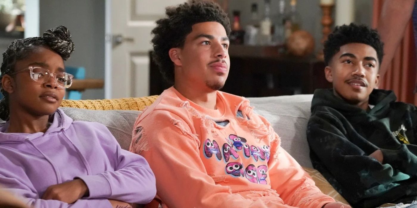 Marcus Scribner, Marsai Martin, and Miles Brown on Black ish