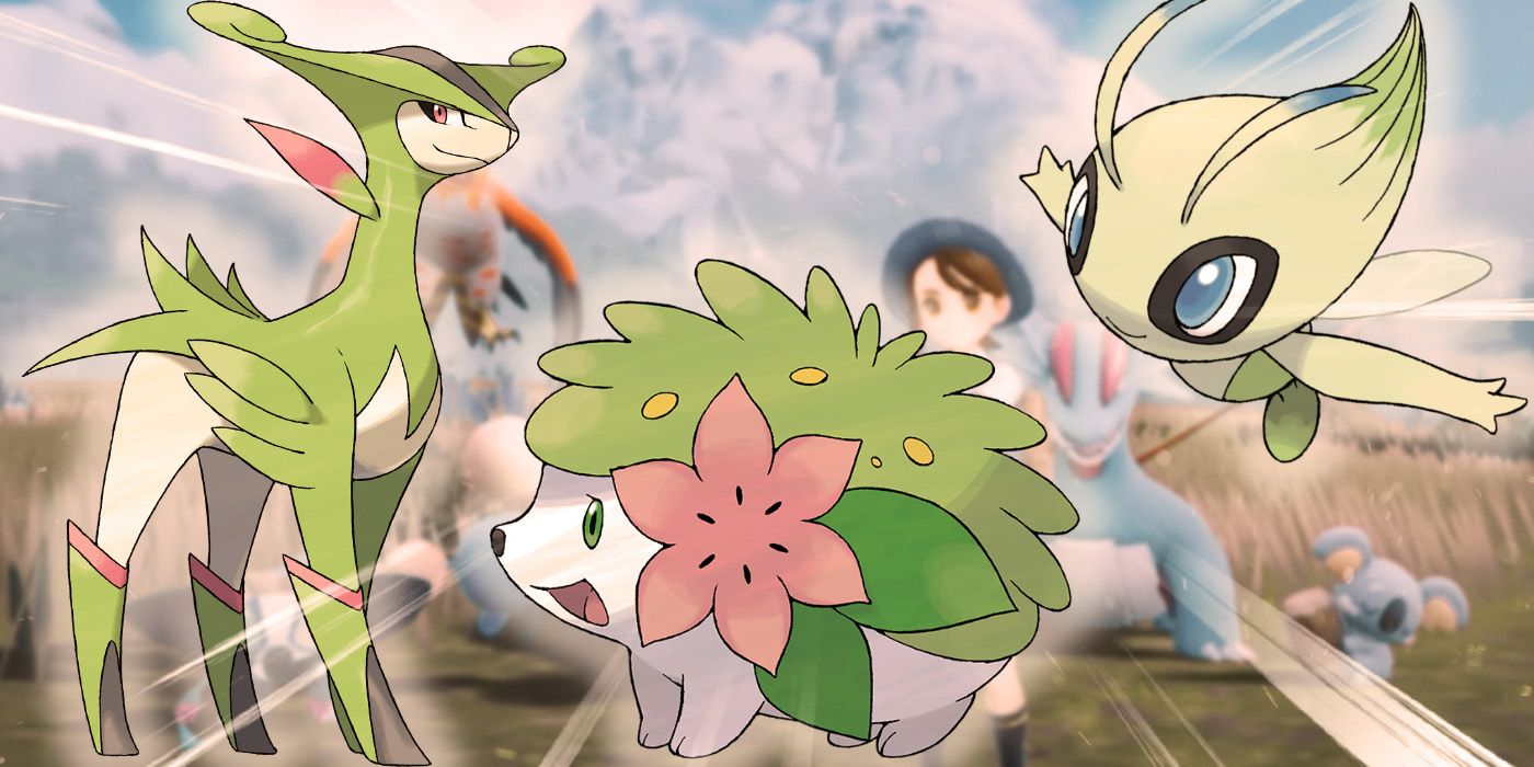 Celebi, Virizion, Shaymin from Pokemon