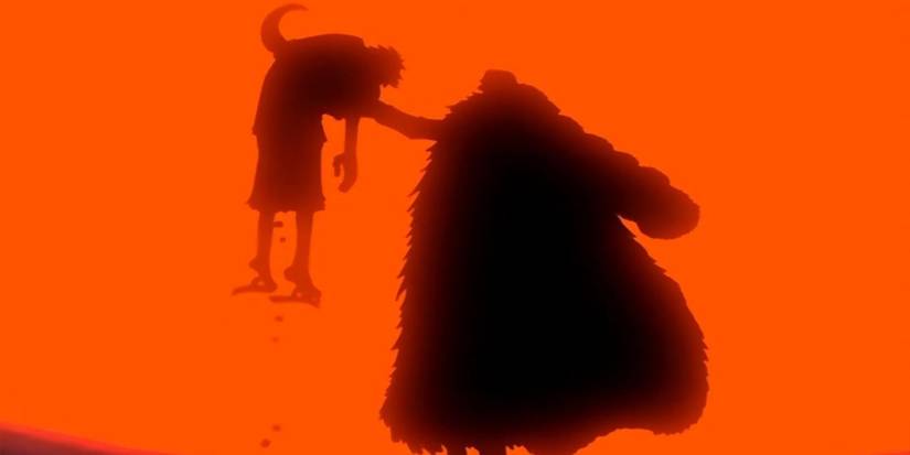Crocodile empale Luffy lors de leur combat dans One Piece.