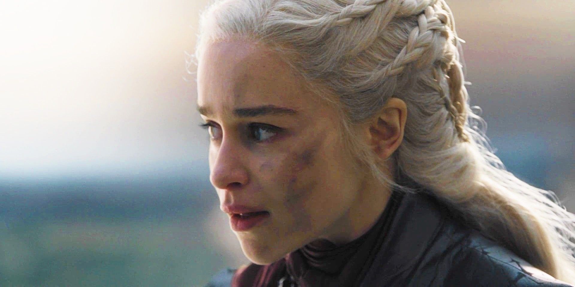 Daenerys Targaryen right before she attacks King's Landing on Game of Thrones
